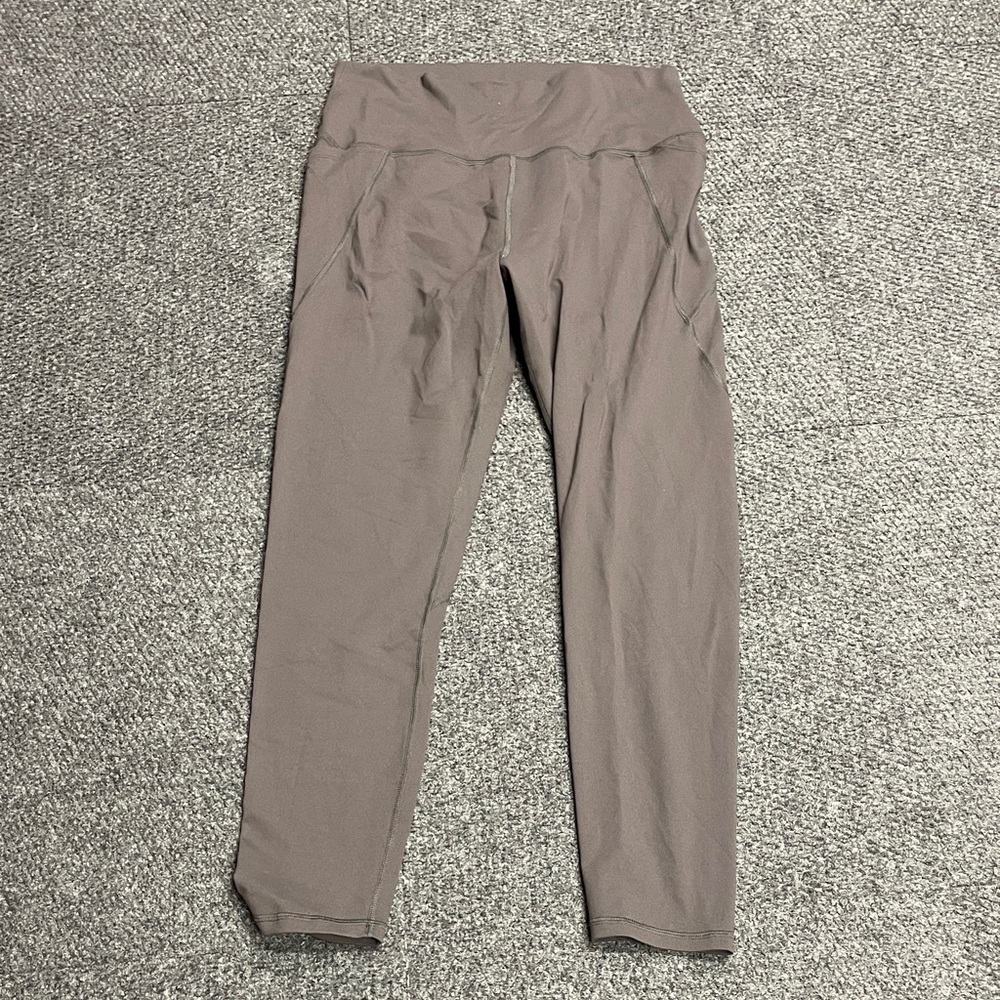 Mono B Brown womens leggings full length workout casual plus 1X womens